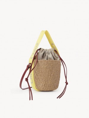 Baskets Chloe Small Woody Żółte Beżowe | CHE-SR13644