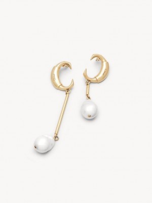 Kolczyki Chloe Darcey Baroque Złote Białe | CHE-SR14402