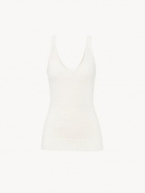 Najfatalniejszy Chloe Klasyczne Tank Białe | CHE-SR13873