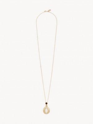 Naszyjniki Chloe Alphabet With Pendant Złote | CHE-SR14341