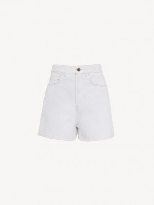 Spodenki Chloe Dukuno Denim Białe | CHE-SR13978