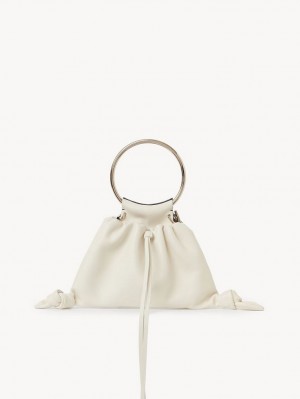 Torebki Małe Chloe Arlène Pouch Białe Czarne | CHE-SR13739