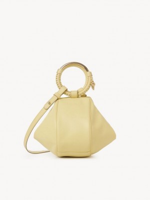 Torebki Małe Chloe Hana Wristlet Żółte | CHE-SR14773