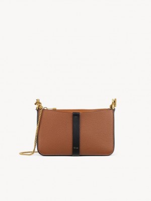 Torebki Małe Chloe Marcie Pouch On Chain Brązowe | CHE-SR13703