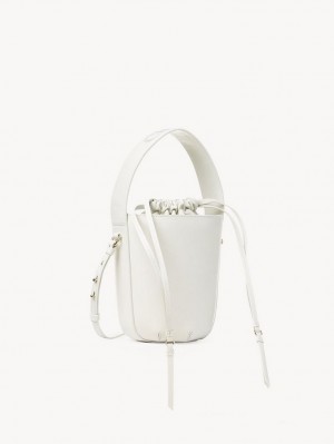 Torebki Małe Chloe Sense Bucket Białe | CHE-SR13677