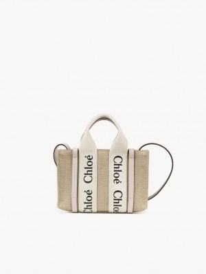 Torebki Małe Chloe Woody Tote 3 Różowe | CHE-SR13691