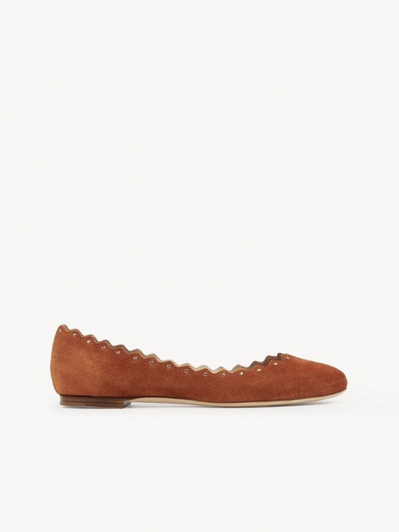 Ballet Flat Chloe Lauren Brązowe | CHE-SR14254