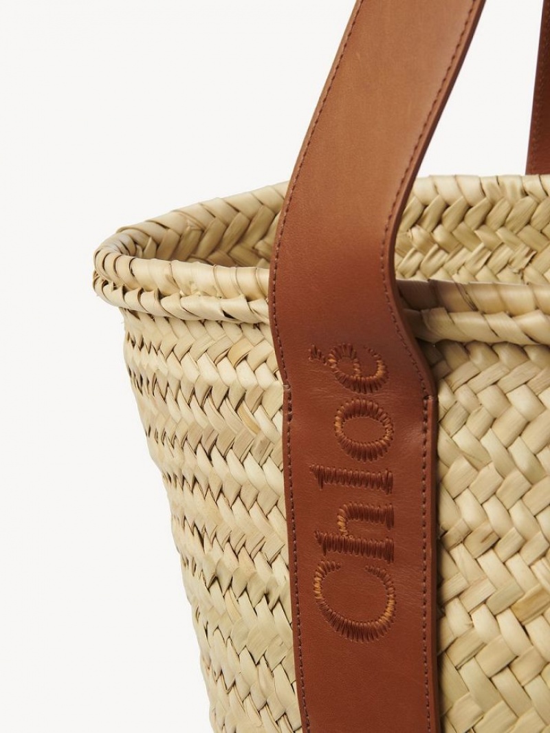 Baskets Chloe Sense Medium Brązowe | CHE-SR13648