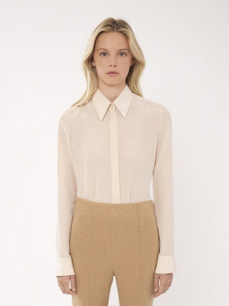 Bluzka Chloe Klasyczne Slim Różowe | CHE-SR13914