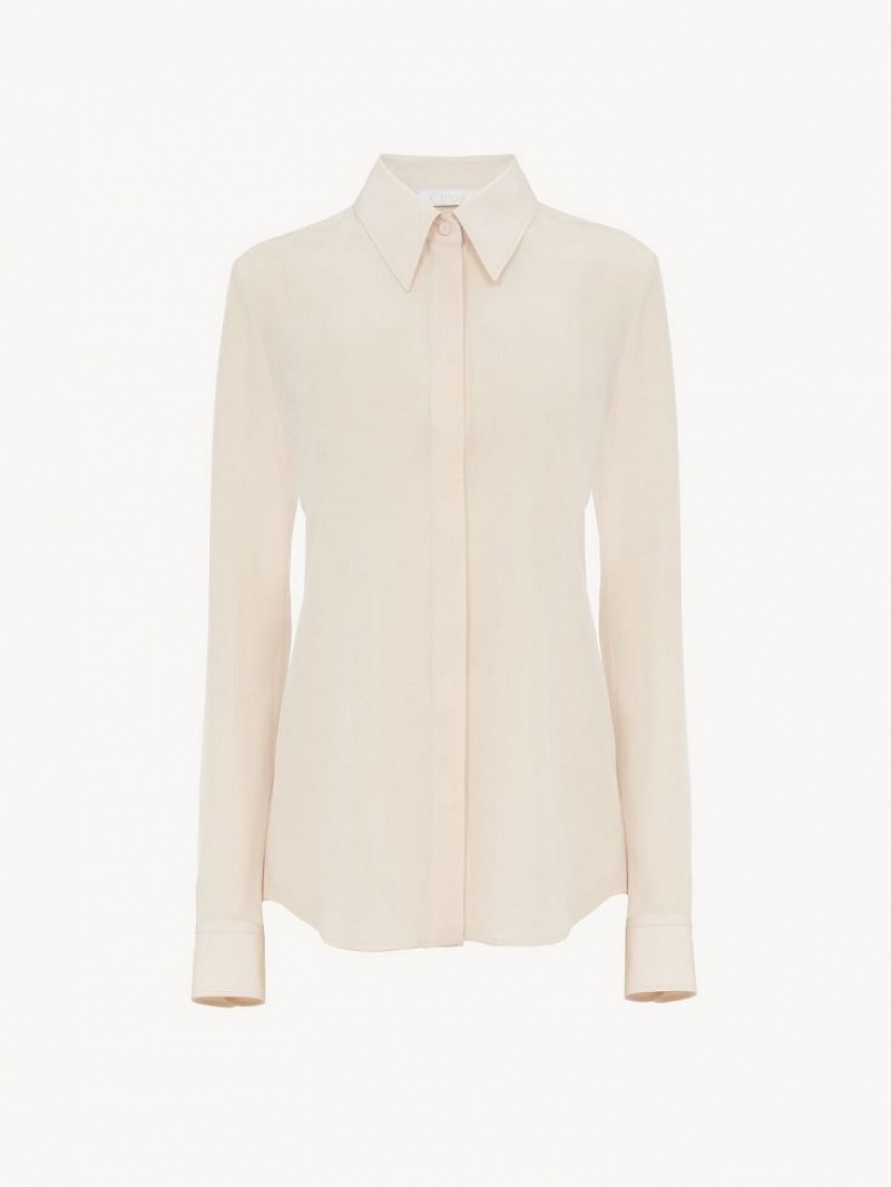 Bluzka Chloe Klasyczne Slim Różowe | CHE-SR13914