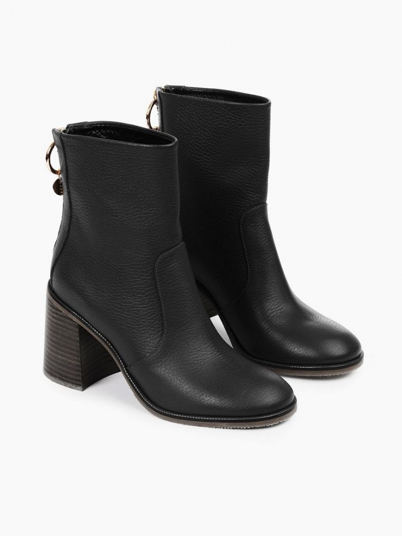 Botki Chloe Aryel Obcasie Czarne | CHE-SR14857