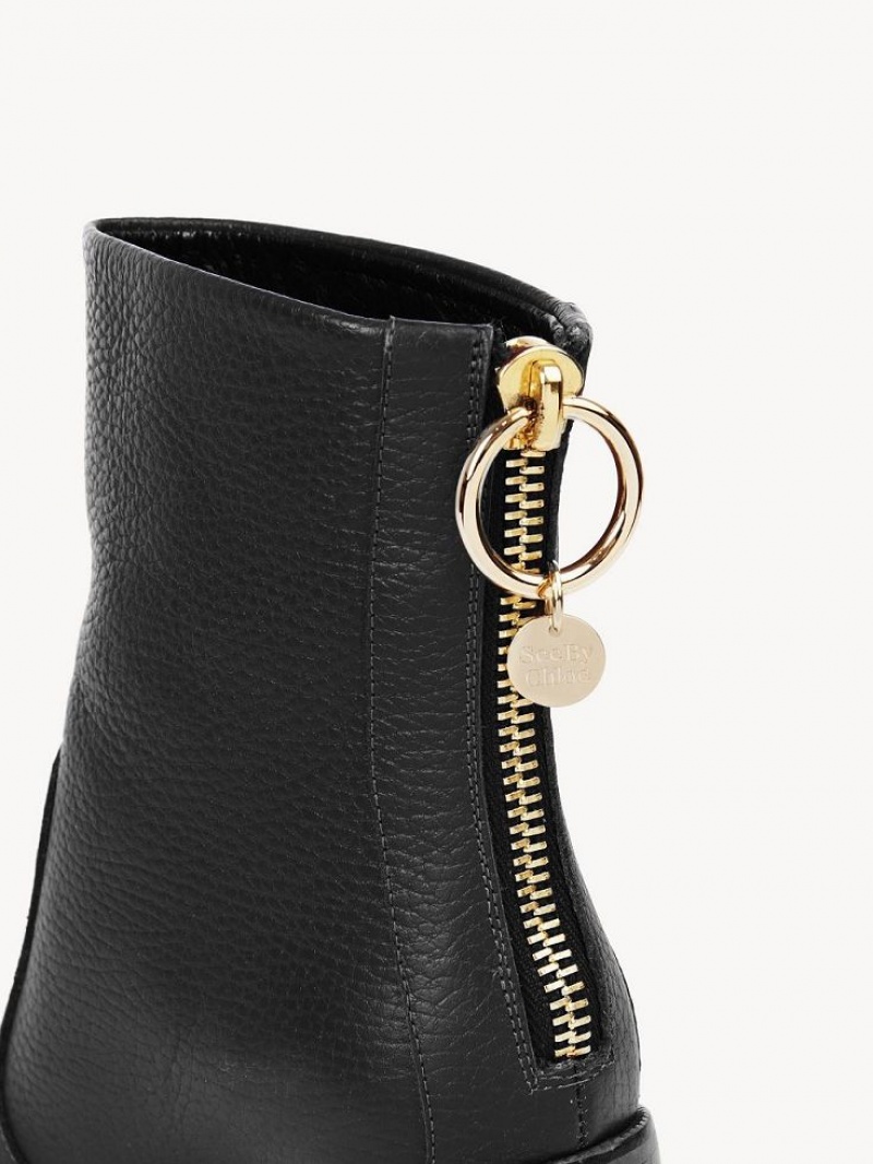 Botki Chloe Aryel Obcasie Czarne | CHE-SR14857