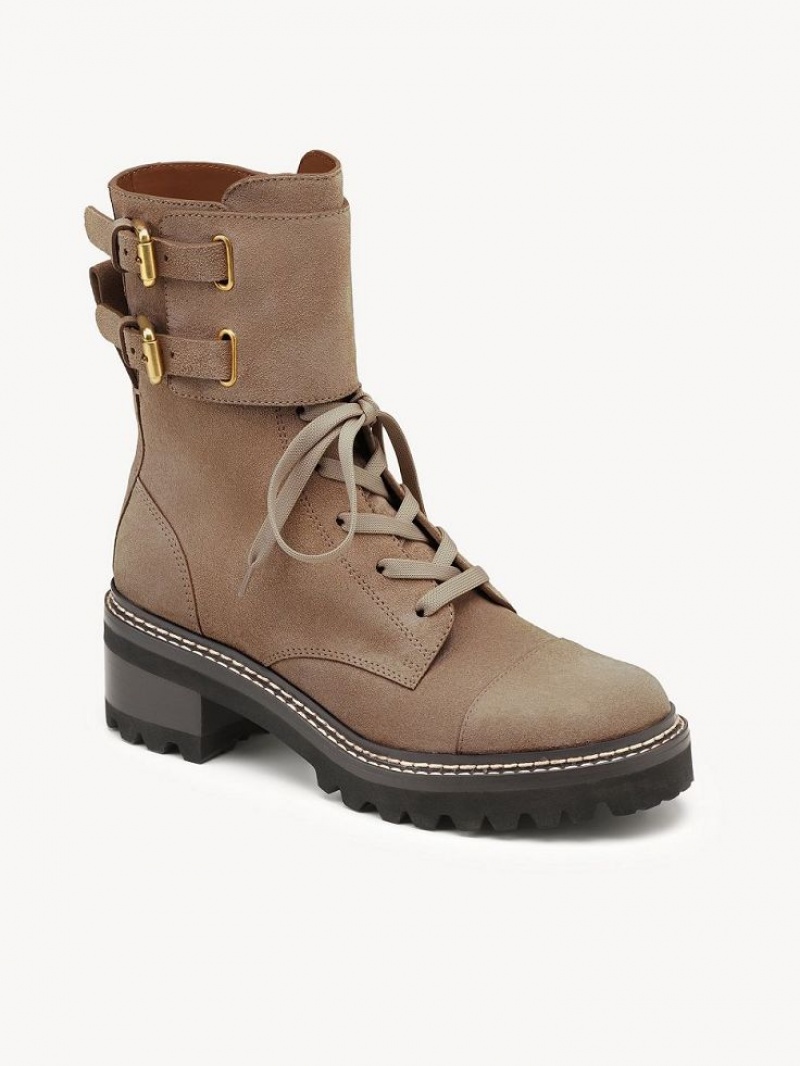 Botki Chloe Mallory Khaki | CHE-SR14864