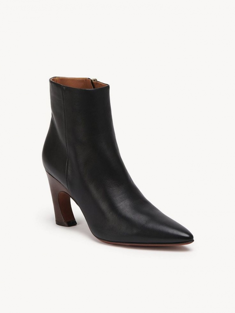 Botki Chloe Oli Czarne | CHE-SR14223