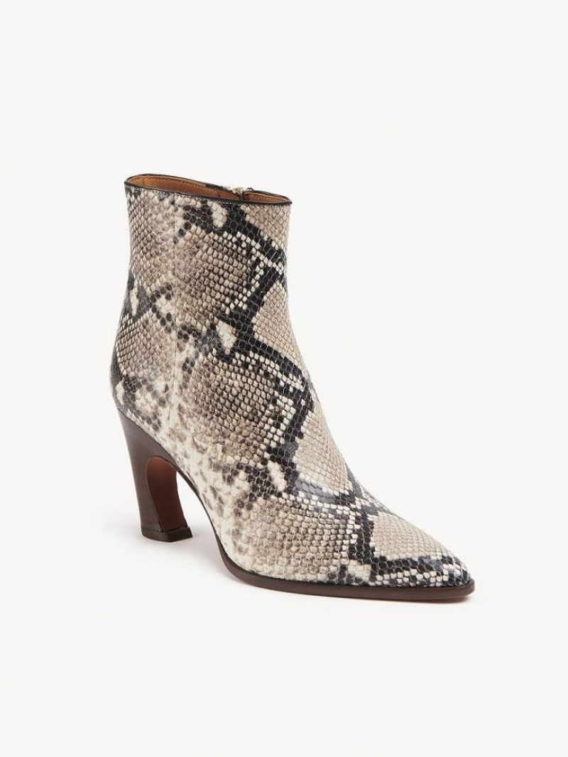 Botki Chloe Oli Szare | CHE-SR14220