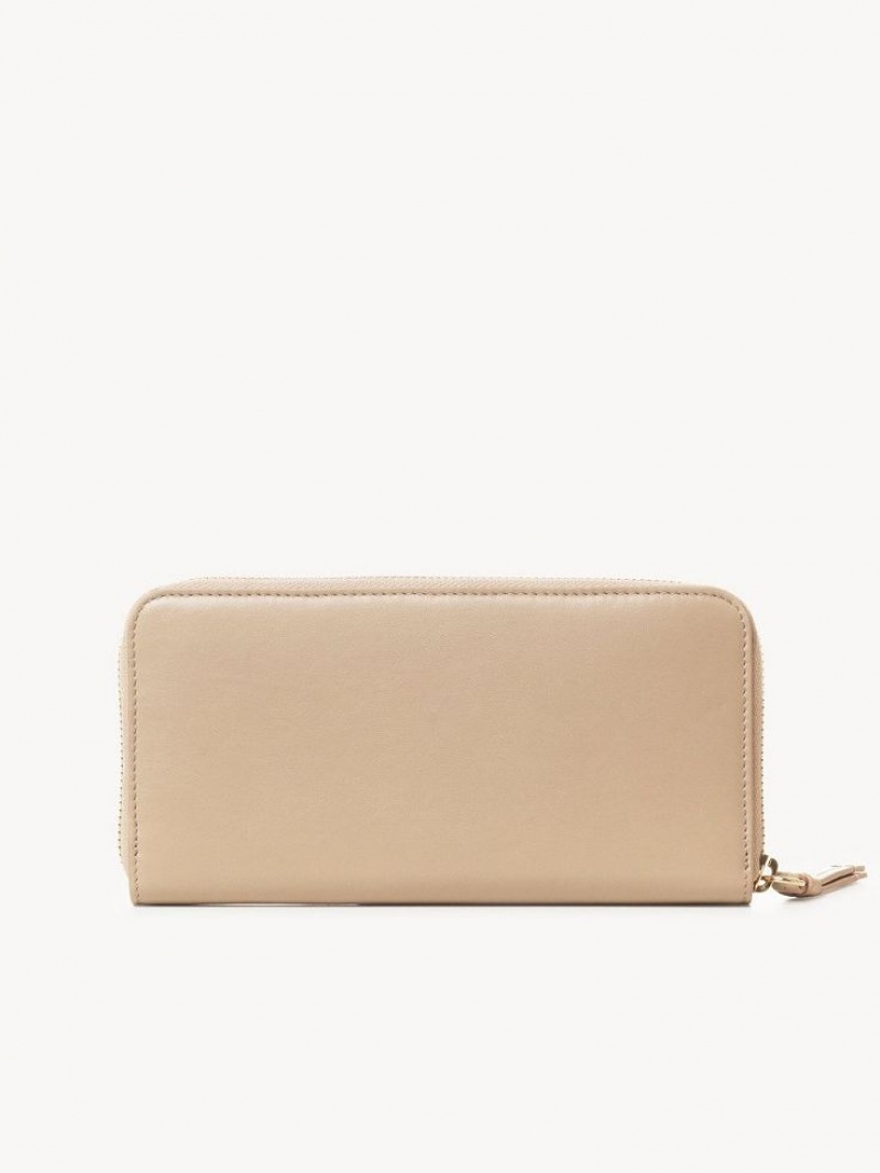 Duże Portfele Chloe Sense Zippered Różowe | CHE-SR14298