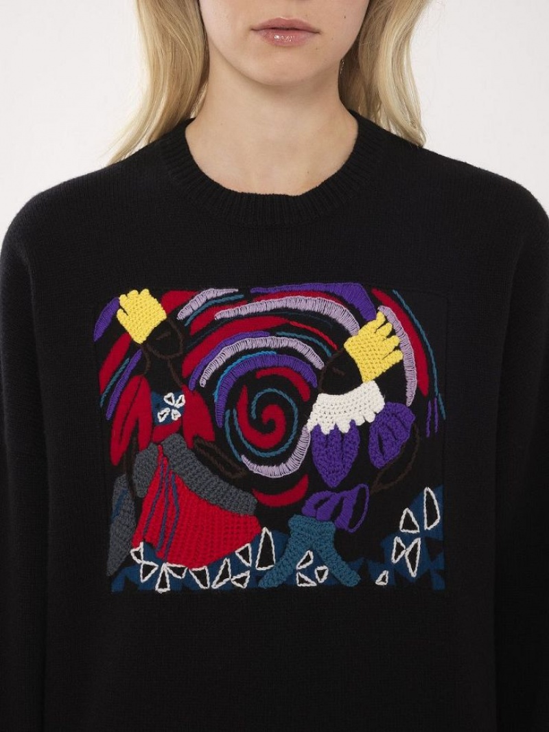 Dzianina Chloe Embroidered Kolorowe | CHE-SR13955