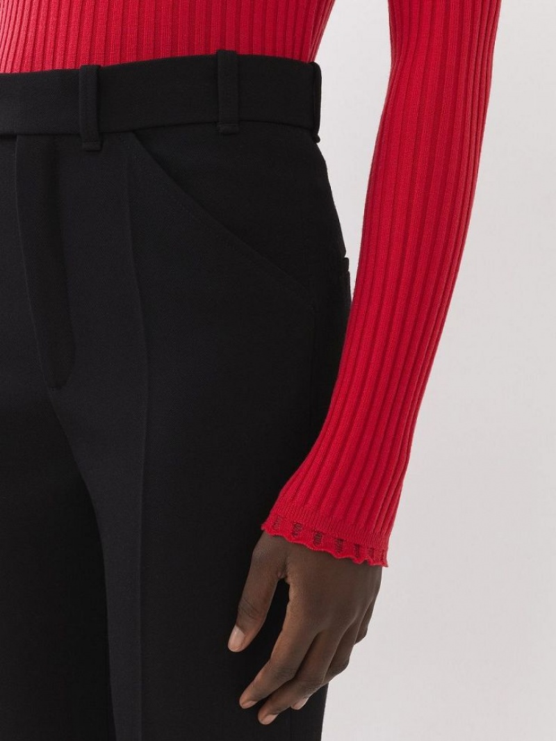 Dzianina Chloe Fitted High-neck Różowe | CHE-SR13962