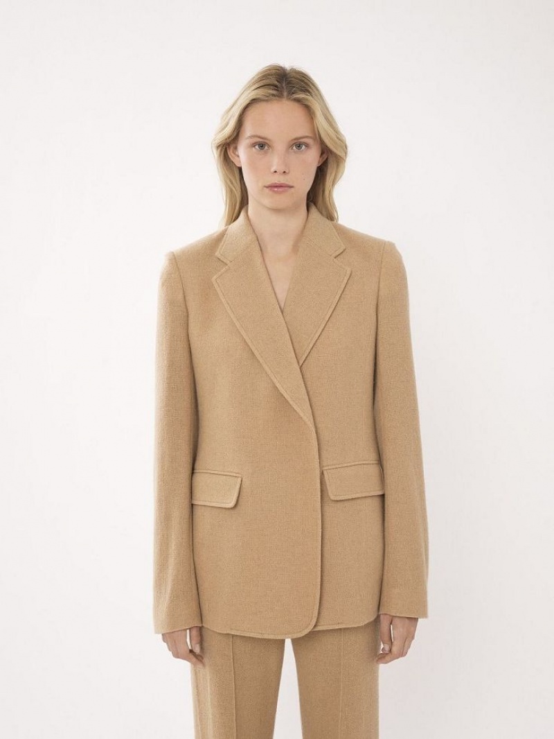 Garnitur Chloe Buttonless Tailored Brązowe | CHE-SR14033