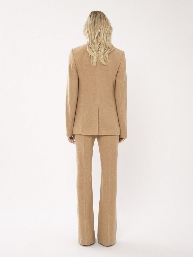 Garnitur Chloe Buttonless Tailored Brązowe | CHE-SR14033