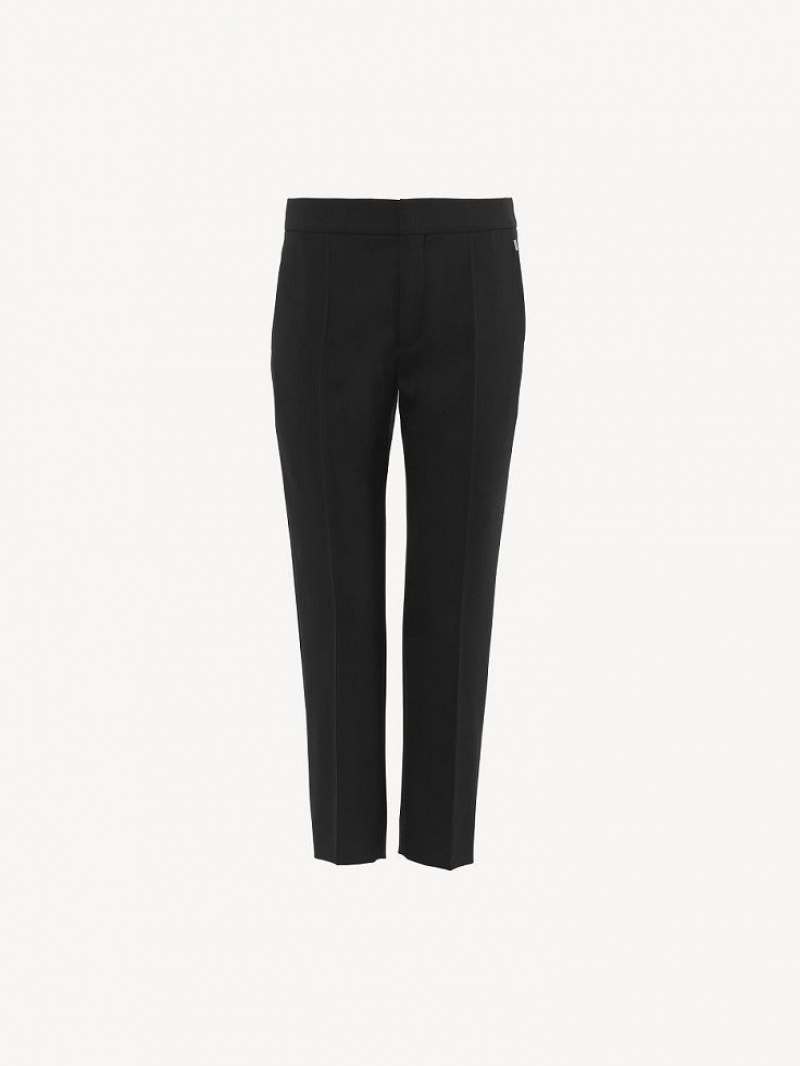 Garnitur Chloe Cropped Cigarette Czarne | CHE-SR14048