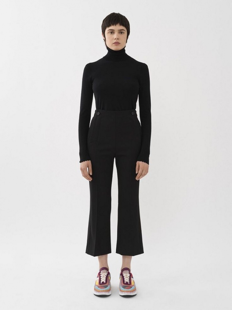 Garnitur Chloe Cropped Sailor Czarne | CHE-SR14044