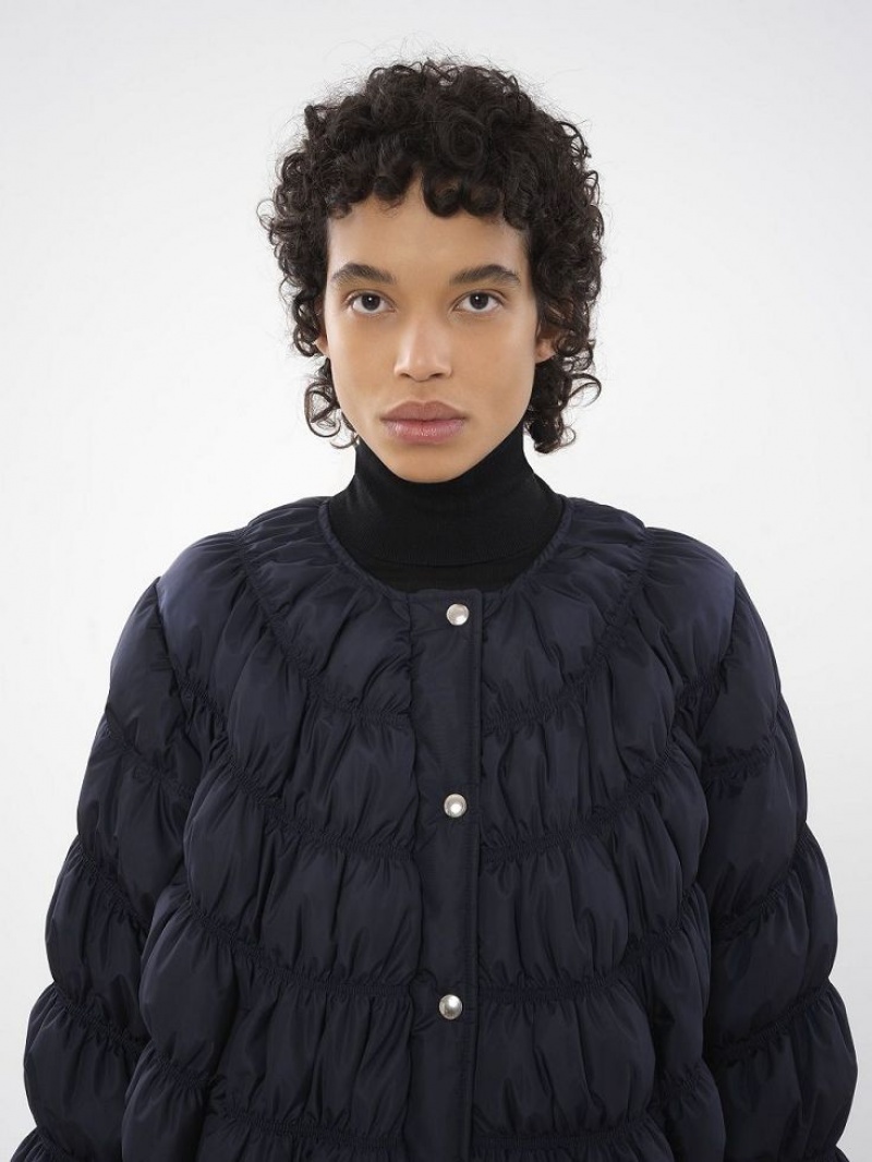 Garnitur Chloe Ruched Puffer Niebieskie | CHE-SR14041