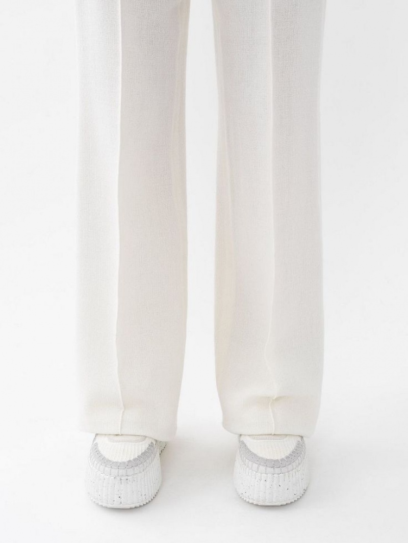 Garnitur Chloe Szerokie-leg Białe | CHE-SR14061