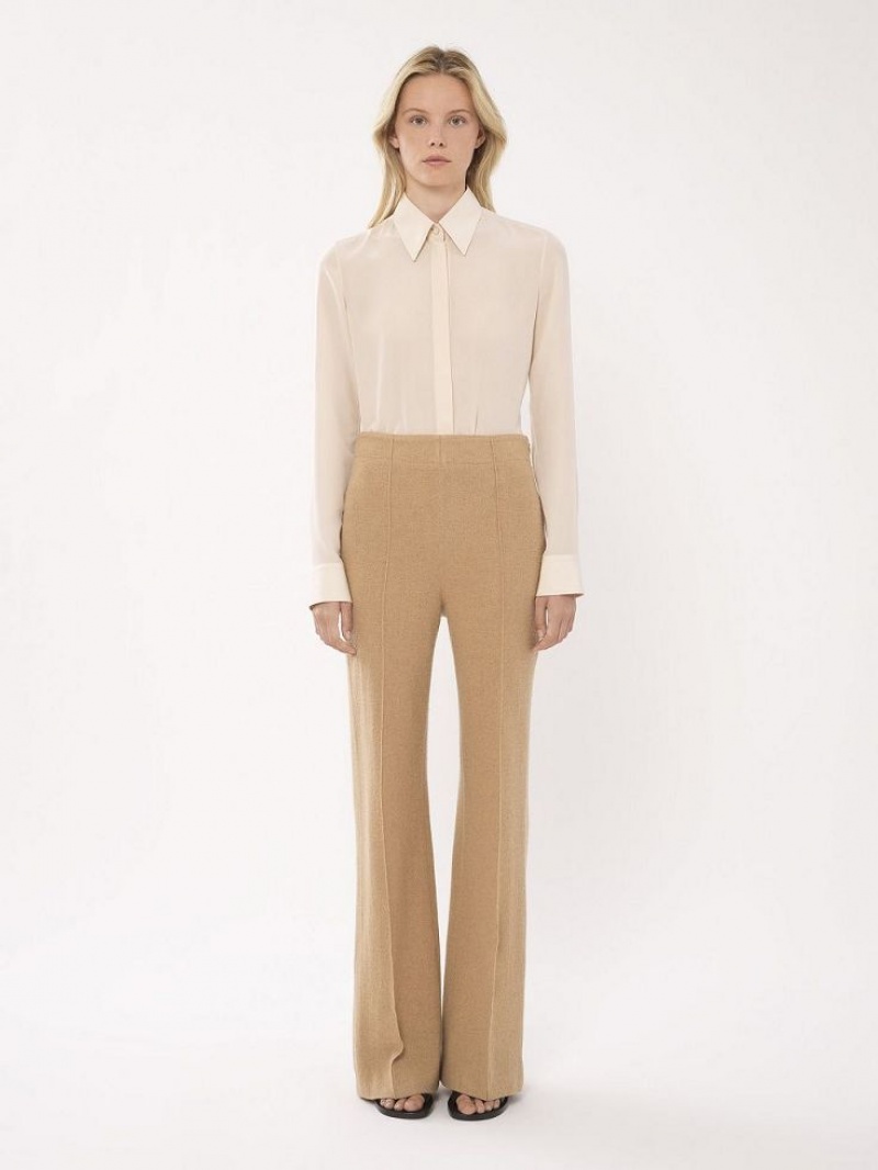 Garnitur Chloe Szerokie-leg Brązowe | CHE-SR14035