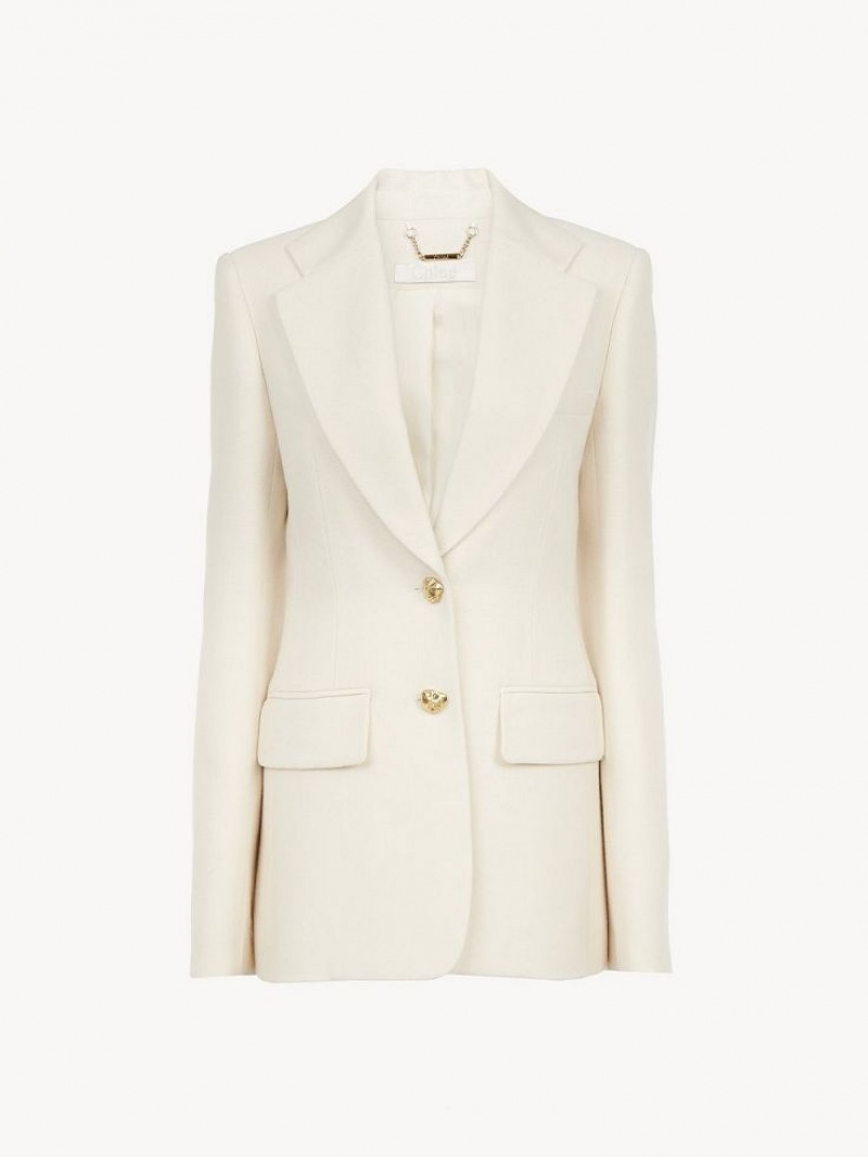 Garnitur Chloe Two-button Tailored Białe | CHE-SR14027
