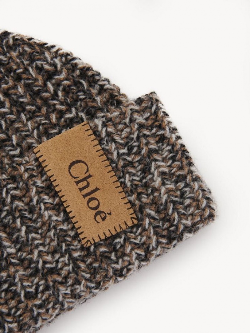 Kapelusz Chloe Chunky Trykotowy Beanie Białe | CHE-SR14485