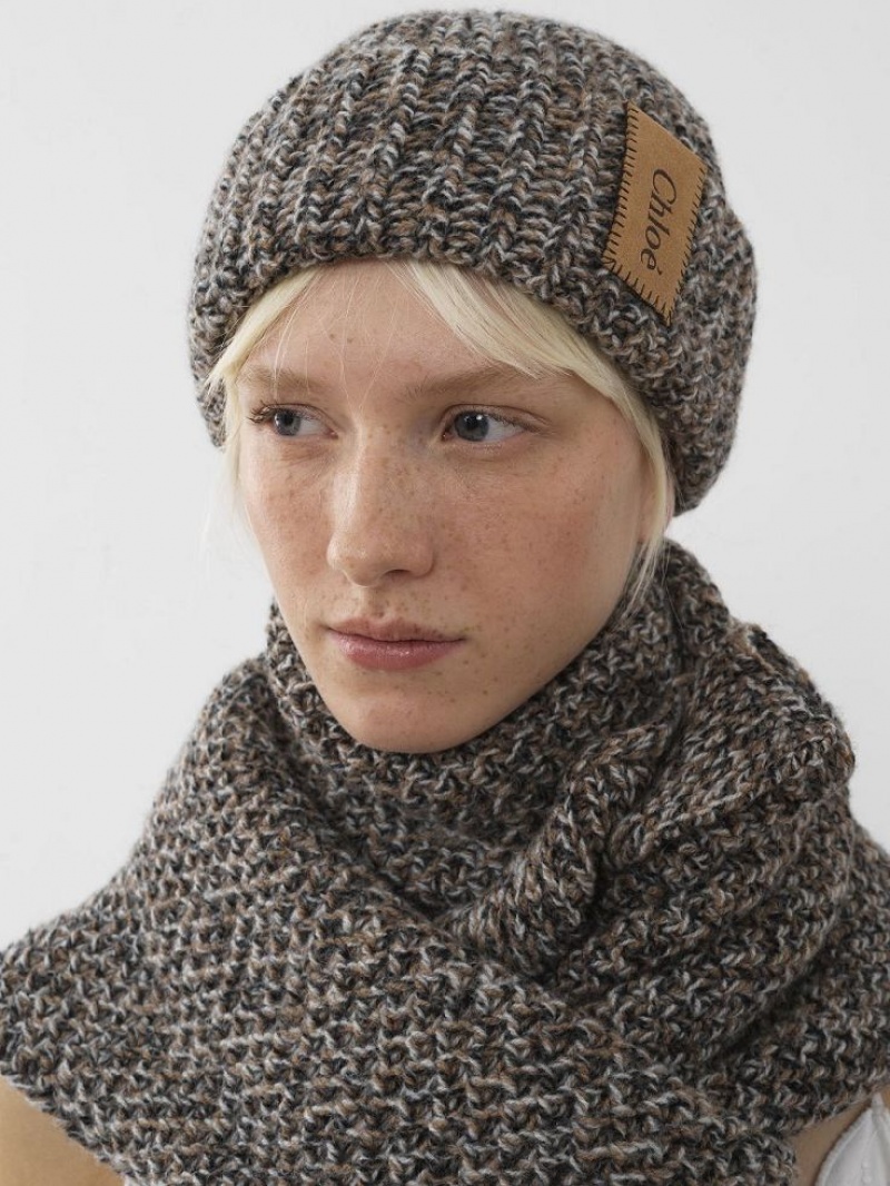Kapelusz Chloe Chunky Trykotowy Beanie Białe | CHE-SR14485