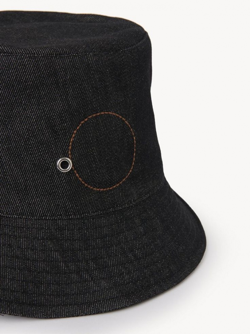 Kapelusz Chloe Eyelet Czarne | CHE-SR14499