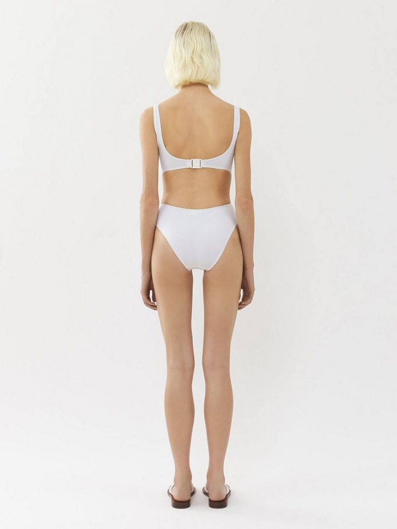Kostium Plażowy Chloe X Eres Panama One-piece Białe | CHE-SR14130