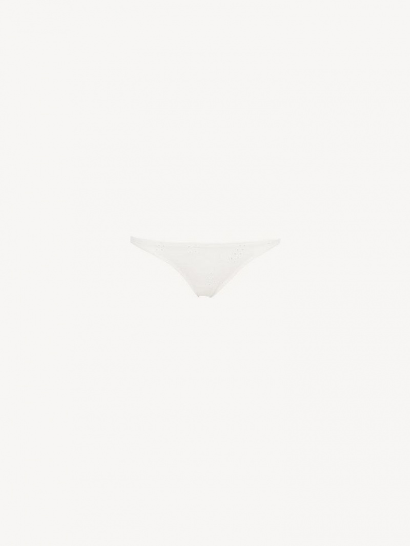 Kostium Plażowy Chloe X Eres Peru Bikini Bottom Białe | CHE-SR14123