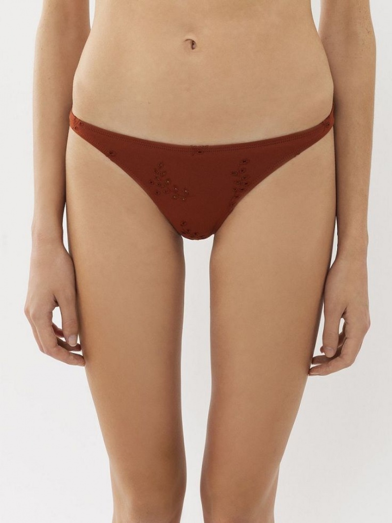 Kostium Plażowy Chloe X Eres Peru Bikini Bottom Czerwone | CHE-SR14129