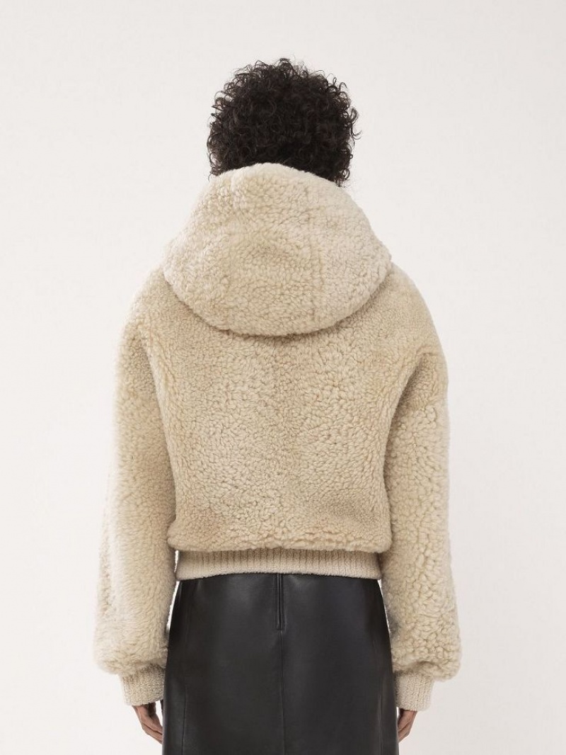 Kurtki Chloe Sized Blouson Beżowe | CHE-SR13819
