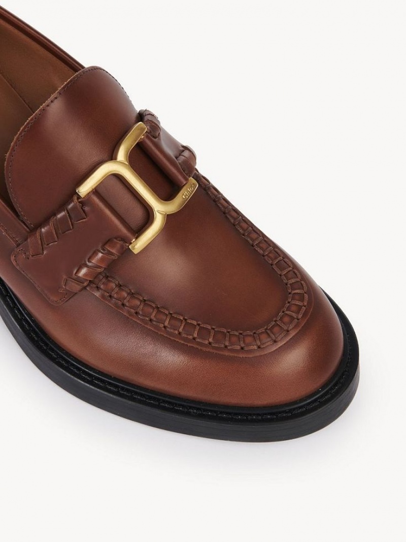 Loafer Chloe Marcie Obcasie Brązowe | CHE-SR14243