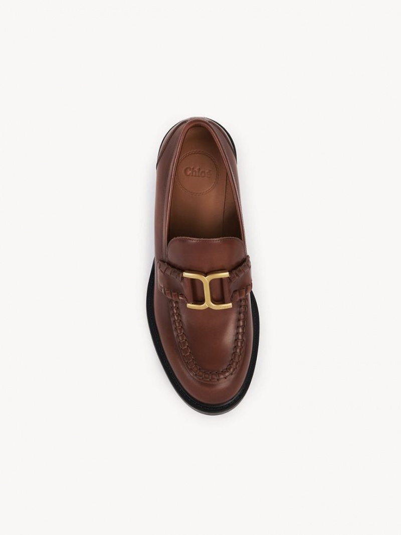 Loafer Chloe Marcie Obcasie Brązowe | CHE-SR14243