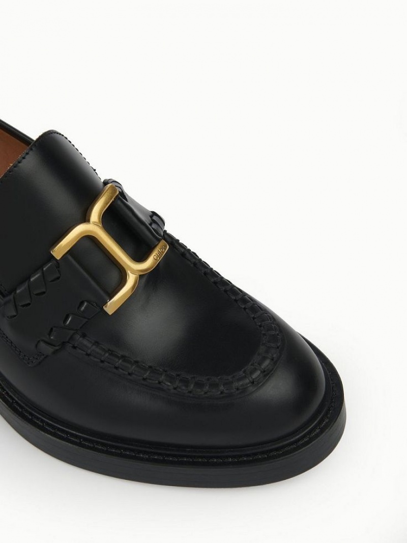 Loafer Chloe Marcie Obcasie Czarne | CHE-SR14244