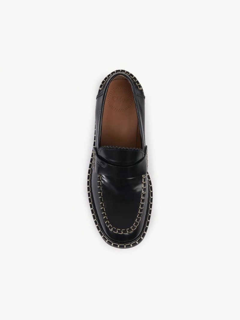 Loafer Chloe Noua Płaskie Czarne | CHE-SR14245