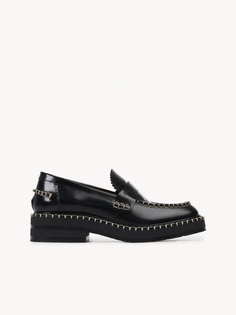 Loafer Chloe Noua Płaskie Czarne | CHE-SR14245