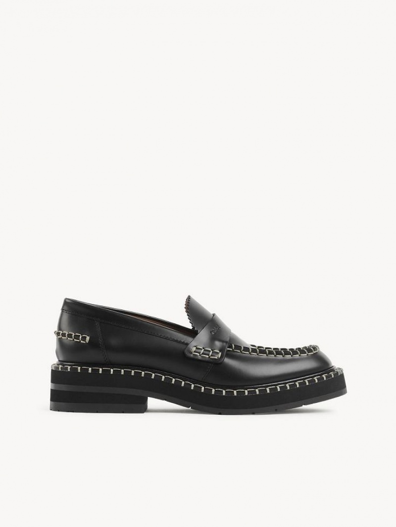 Loafer Chloe Noua Płaskie Czarne | CHE-SR14248