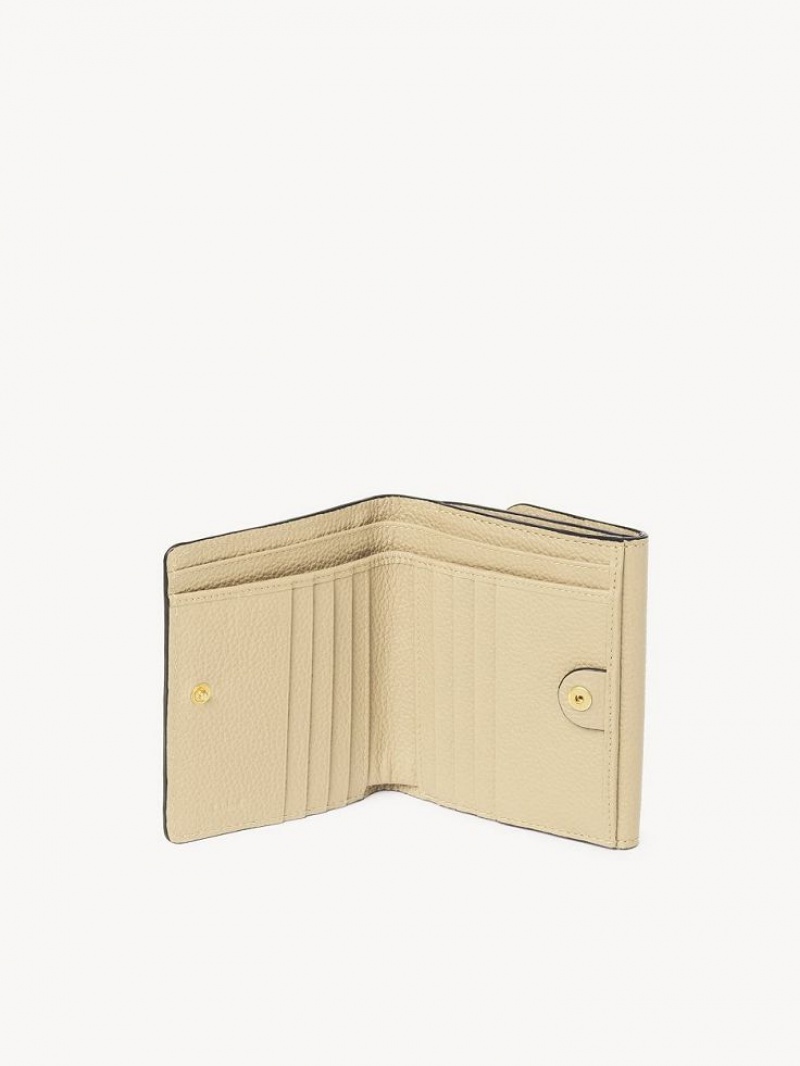Małe Portfele Chloe Marcie Square Beżowe | CHE-SR14280