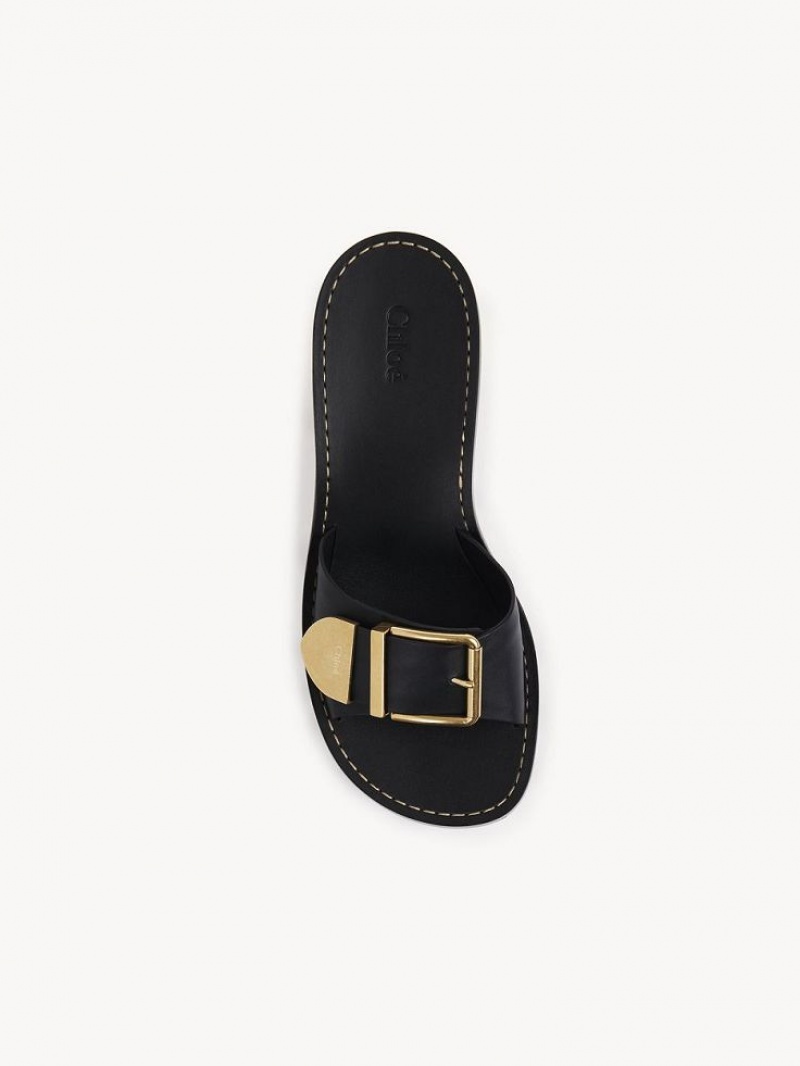 Mule Chloe Rebecca High-heel Czarne | CHE-SR14139