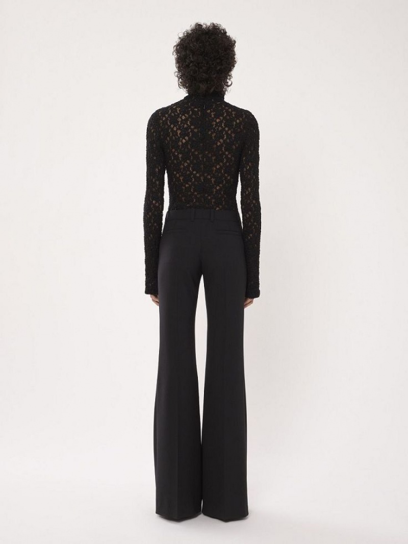 Najfatalniejszy Chloe Fitted Turtleneck Czarne | CHE-SR13911