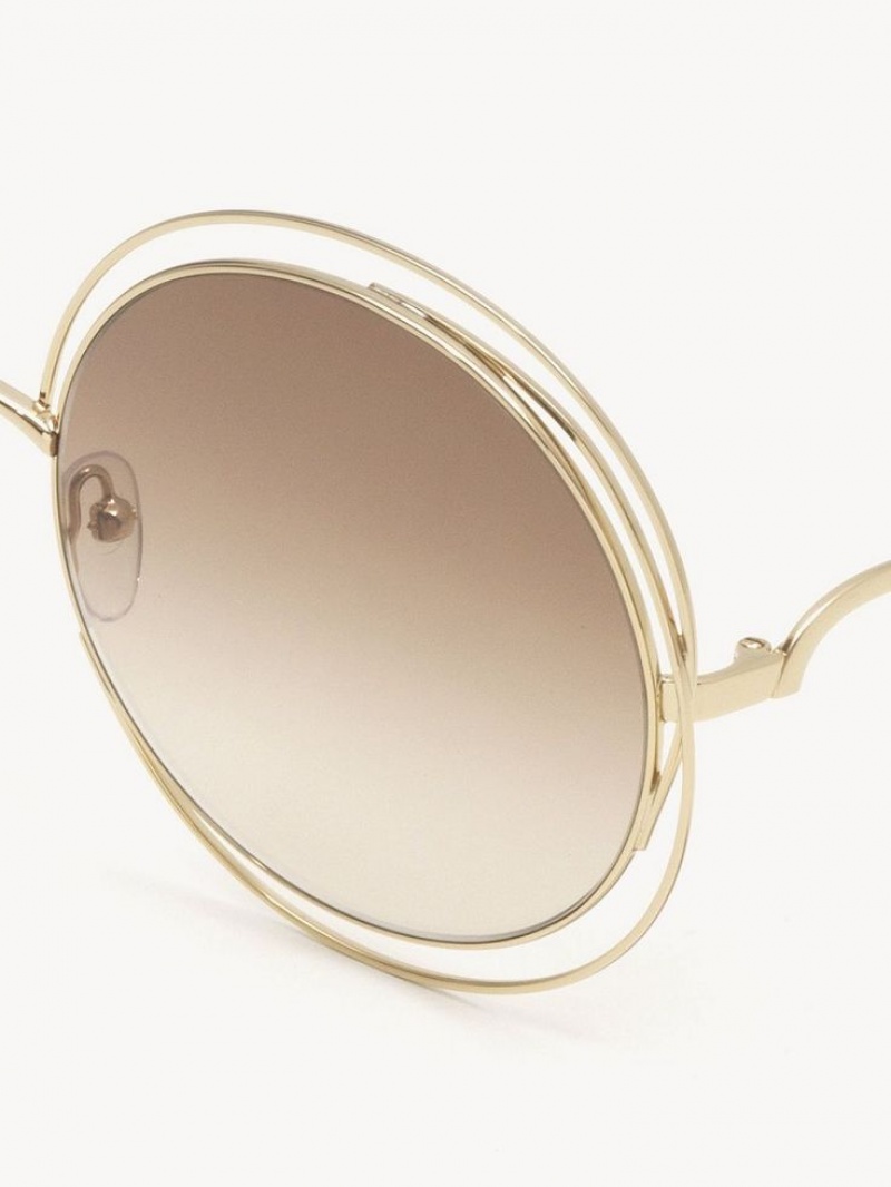 Okulary Przeciwsłoneczne Chloe Carlina Brązowe | CHE-SR14543