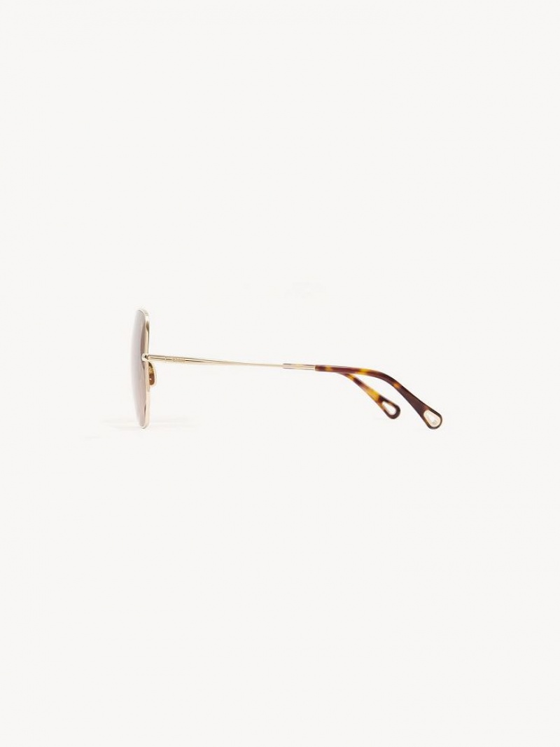 Okulary Przeciwsłoneczne Chloe Joni Brązowe Beżowe | CHE-SR14541