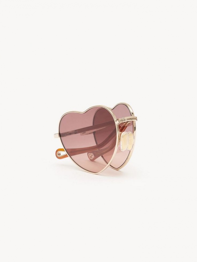 Okulary Przeciwsłoneczne Chloe Milane Czerwone Pomarańczowe | CHE-SR14550
