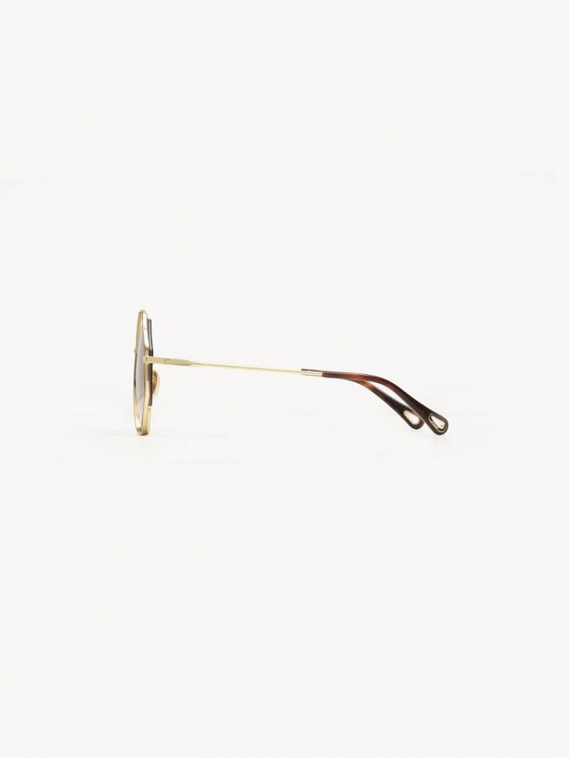 Okulary Przeciwsłoneczne Chloe Poppy Petite Brązowe | CHE-SR14545